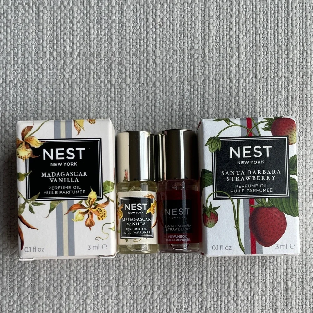 NEST Madagascar Vanilla & Santa Barbara Strawberry MINI fragrance Oil